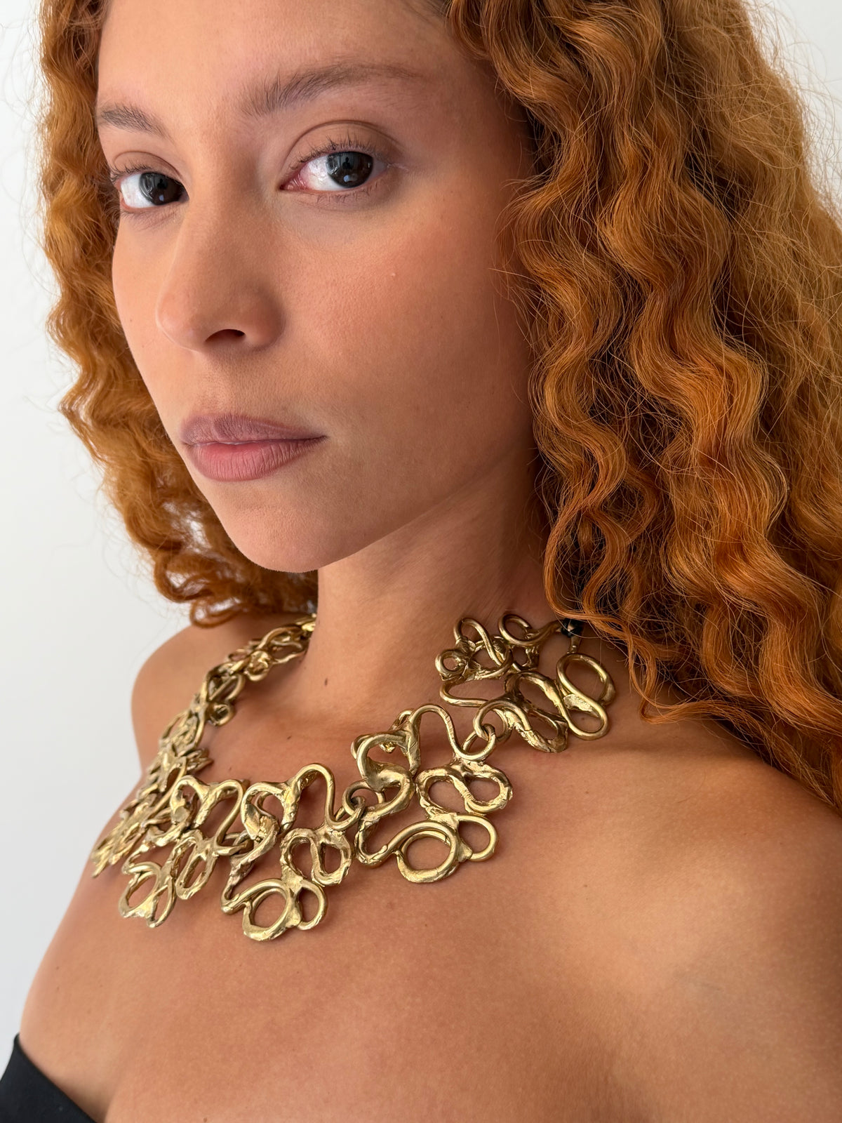 YNES linked necklace